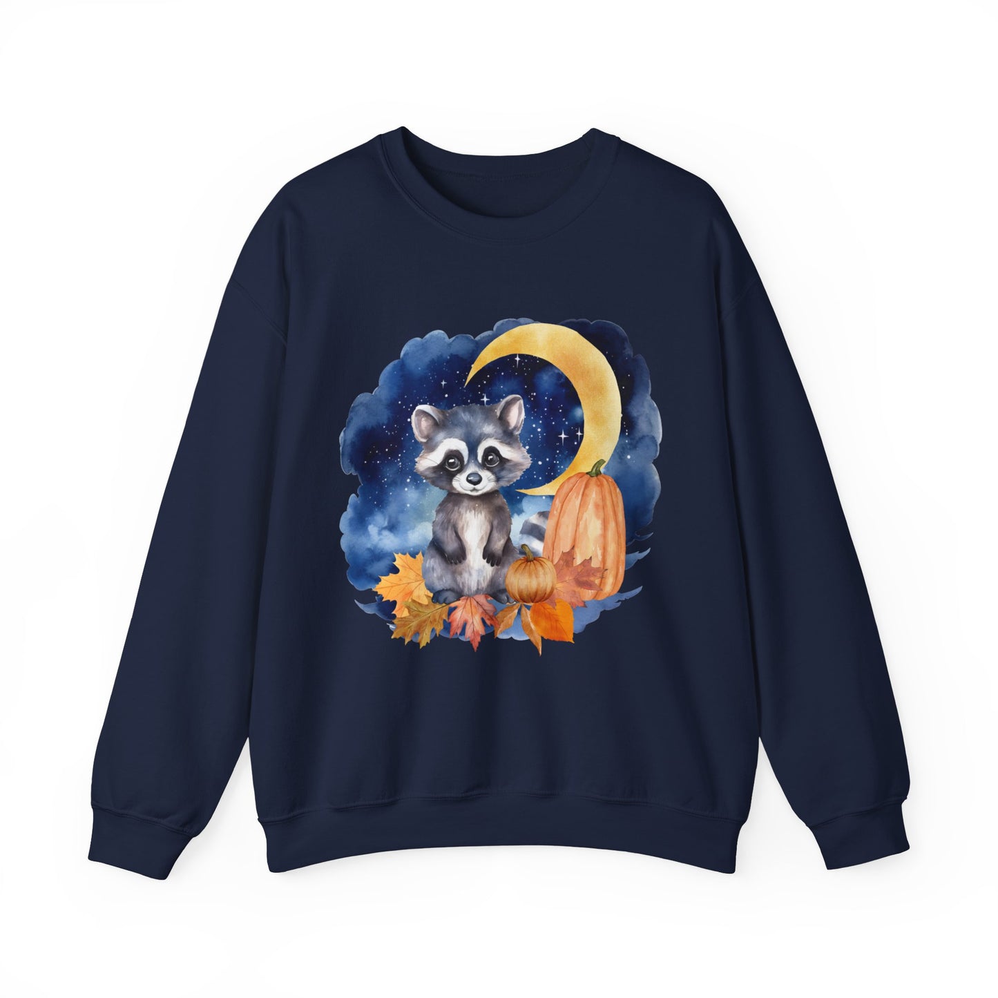 Little Raccoon and the Moon Fox Sweatshirt, Woodland Fall Shirt, Moon Sweatshirt, Pumpkin Sweatshirt, Fox and Moon Sweatshirt, Woodland Animal Shirt