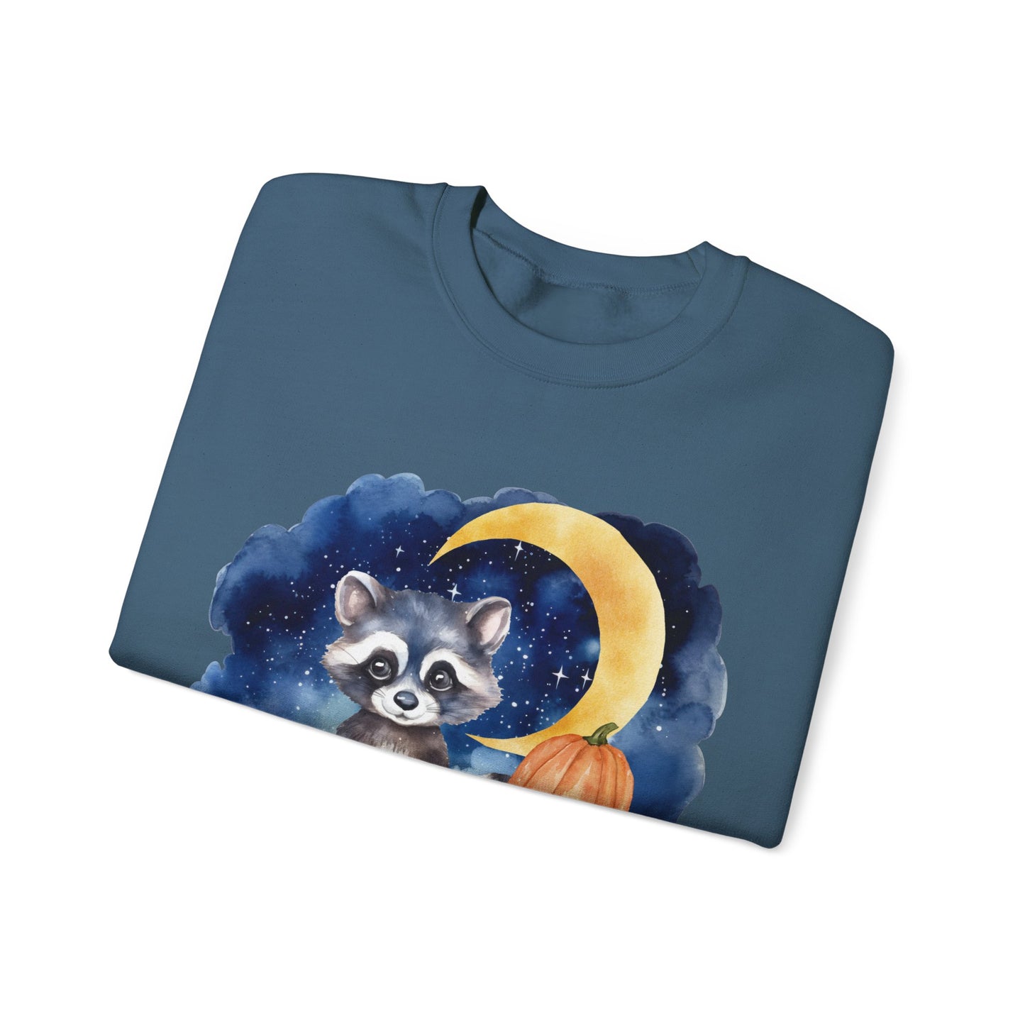 Little Raccoon and the Moon Fox Sweatshirt, Woodland Fall Shirt, Moon Sweatshirt, Pumpkin Sweatshirt, Fox and Moon Sweatshirt, Woodland Animal Shirt