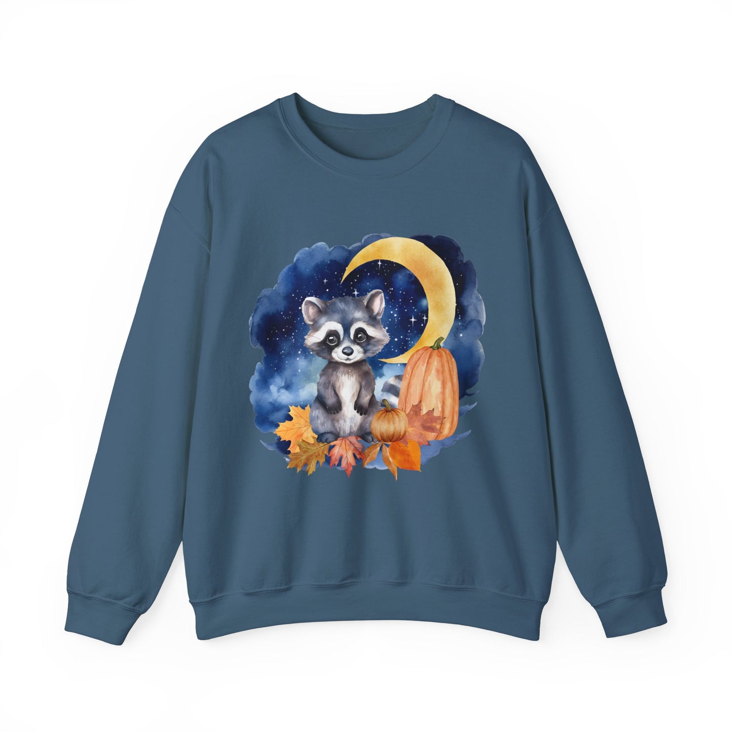 Little Raccoon and the Moon Fox Sweatshirt, Woodland Fall Shirt, Moon Sweatshirt, Pumpkin Sweatshirt, Fox and Moon Sweatshirt, Woodland Animal Shirt