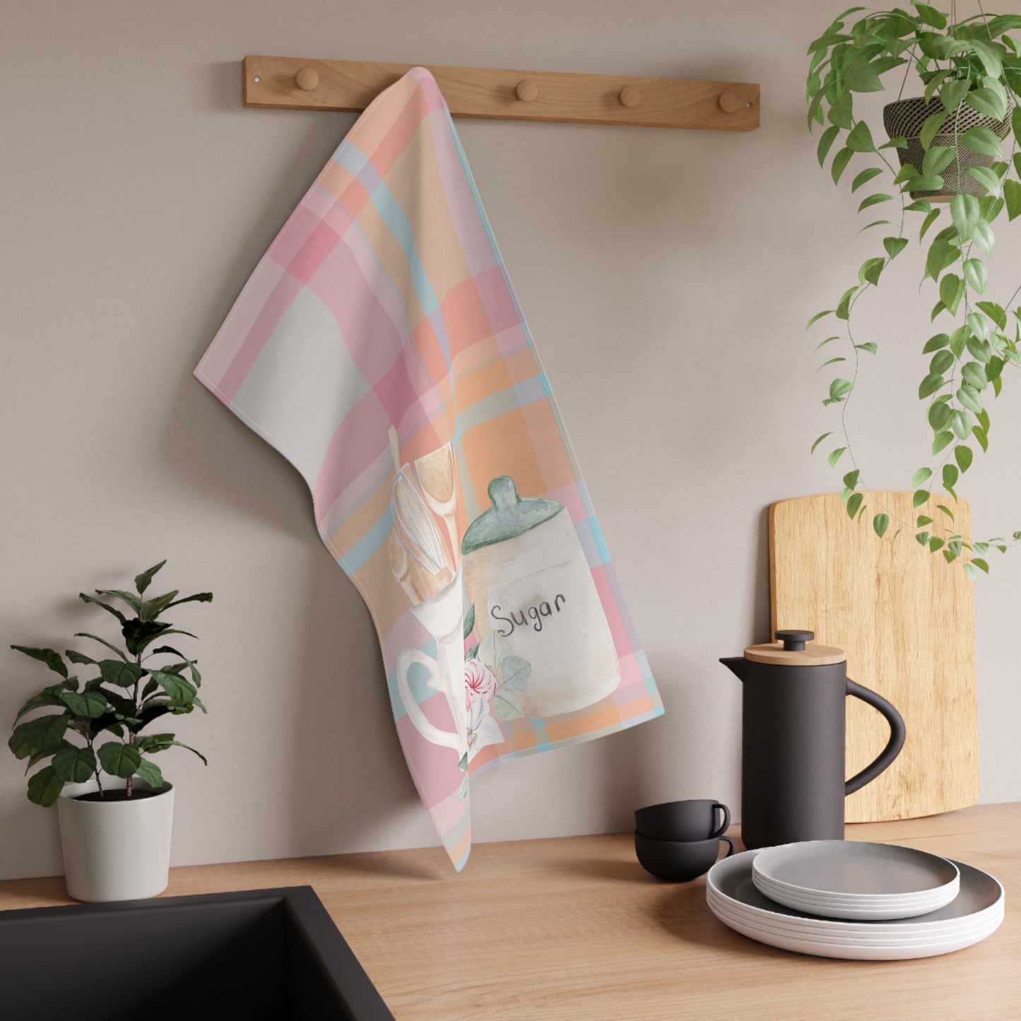Sugar and Spoons Tea Towel