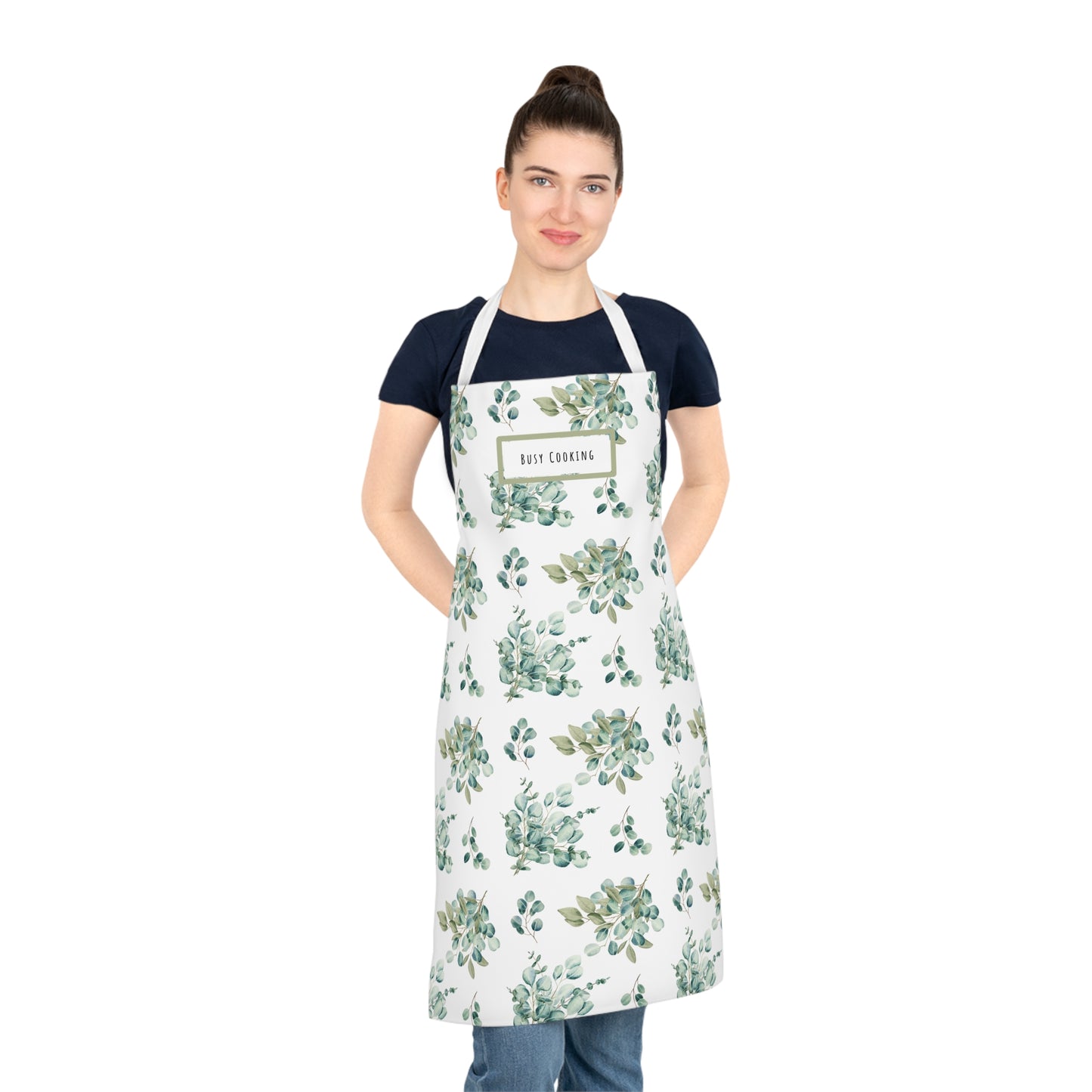Busy Cooking Eucalyptus Cotton Apron