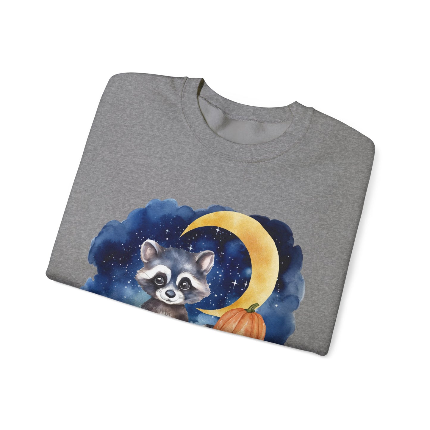 Little Raccoon and the Moon Fox Sweatshirt, Woodland Fall Shirt, Moon Sweatshirt, Pumpkin Sweatshirt, Fox and Moon Sweatshirt, Woodland Animal Shirt