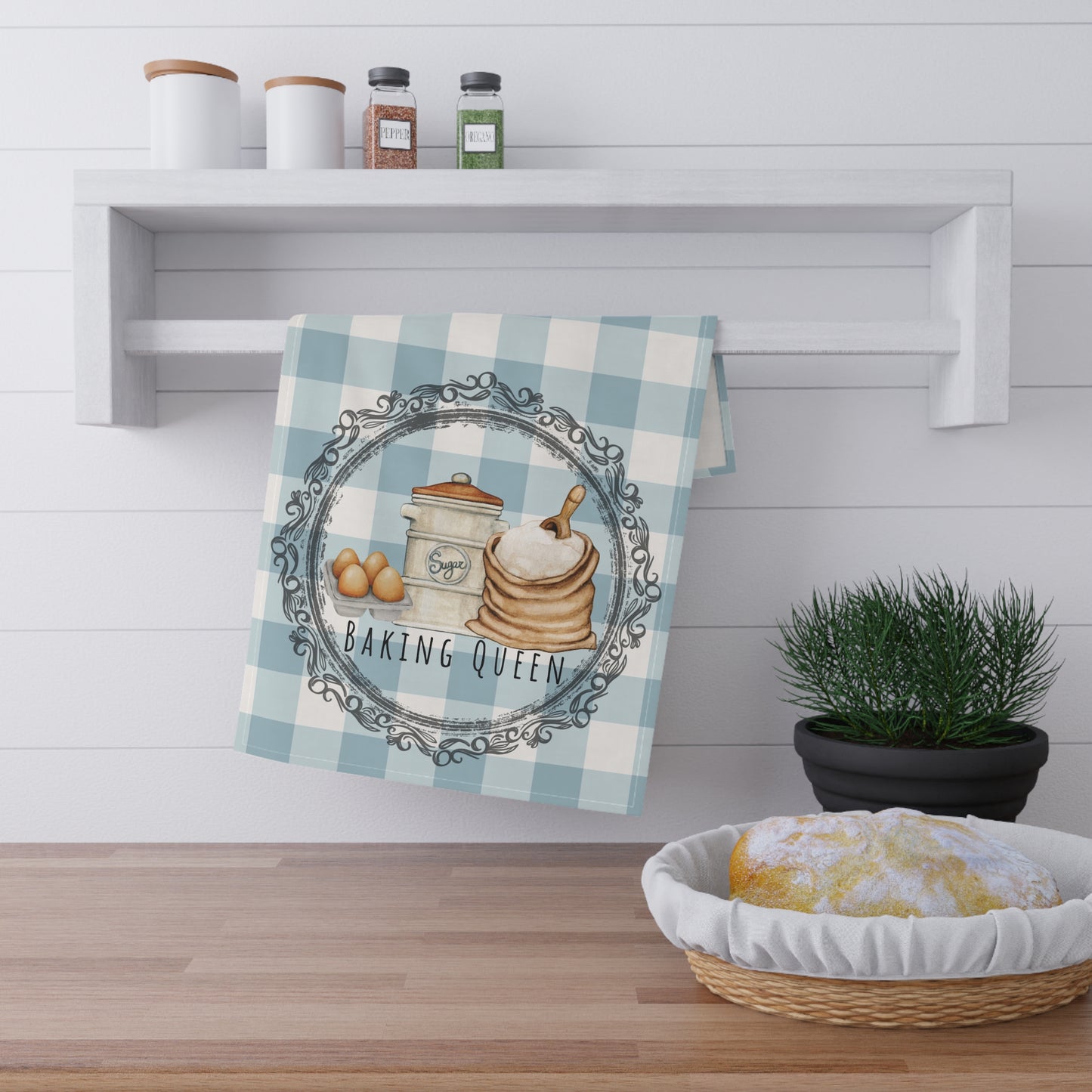 Baking Queen Tea Towel