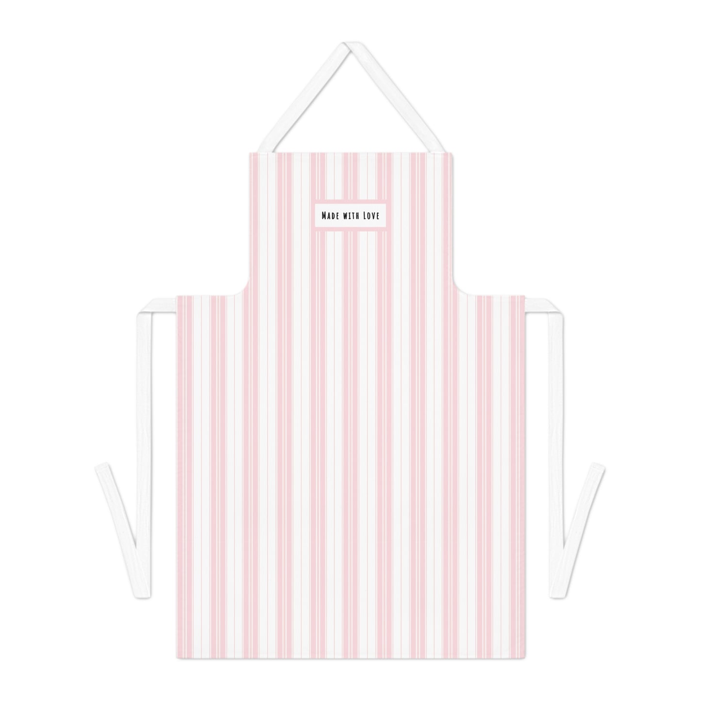 Made with Love Pink Pinstripe Cotton Apron