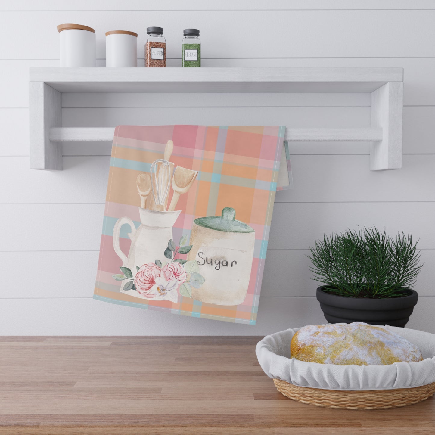 Sugar and Spoons Tea Towel