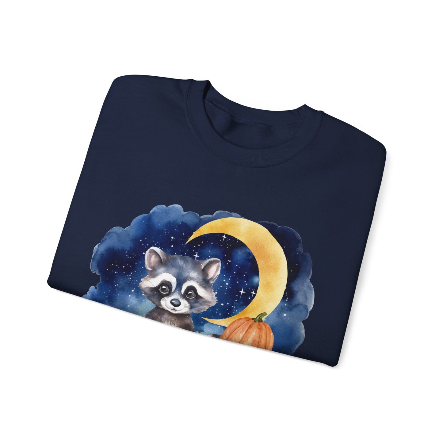 Little Raccoon and the Moon Fox Sweatshirt, Woodland Fall Shirt, Moon Sweatshirt, Pumpkin Sweatshirt, Fox and Moon Sweatshirt, Woodland Animal Shirt