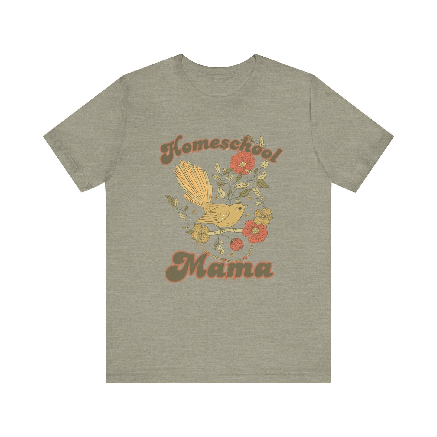 White Homeschool Mama T-Shirt, Book Lover Shirt, Homeschool Mom Gift, Bible Verse Tee