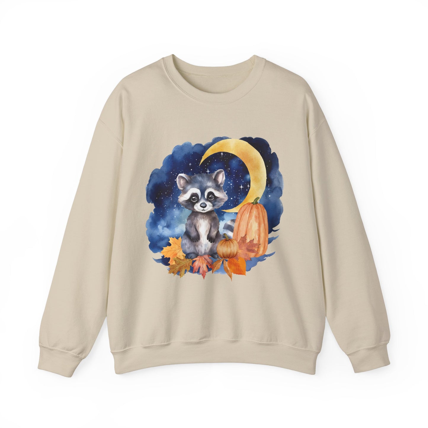 Little Raccoon and the Moon Fox Sweatshirt, Woodland Fall Shirt, Moon Sweatshirt, Pumpkin Sweatshirt, Fox and Moon Sweatshirt, Woodland Animal Shirt
