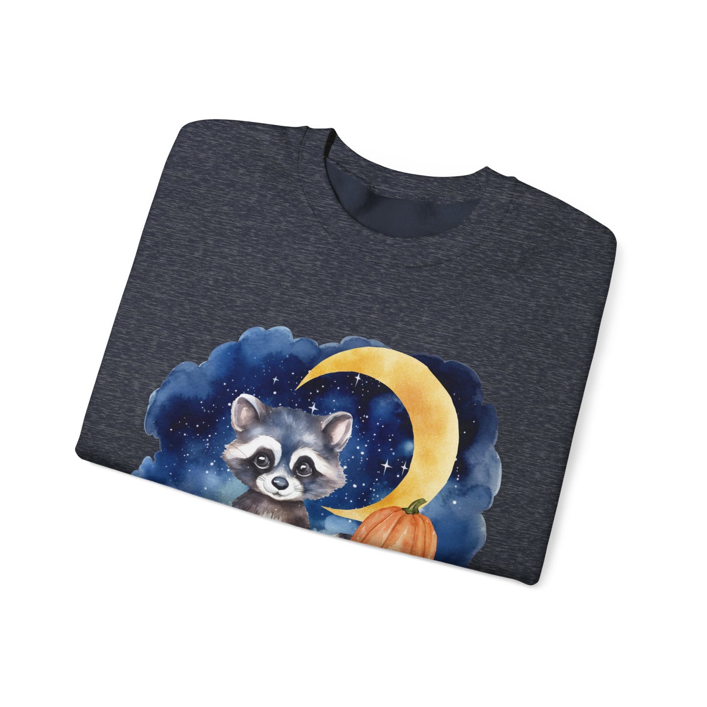 Little Raccoon and the Moon Fox Sweatshirt, Woodland Fall Shirt, Moon Sweatshirt, Pumpkin Sweatshirt, Fox and Moon Sweatshirt, Woodland Animal Shirt