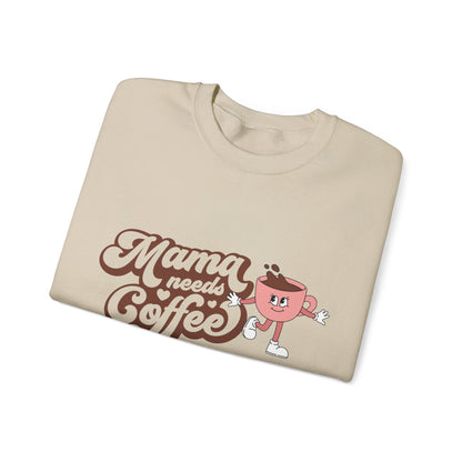 Mama Needs Coffee Sweatshirt, Coffee Sweatshirt, Mama Bear Sweatshirt, Mama Shirt, Mama Gift, Gift for Her, Mother's Day Gift, Mom Shirt