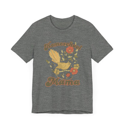 White Homeschool Mama T-Shirt, Book Lover Shirt, Homeschool Mom Gift, Bible Verse Tee