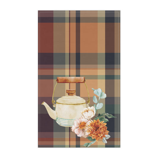 Fall Plaid Tea Kettle Cook's Tea Towel