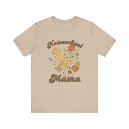 White Homeschool Mama T-Shirt, Book Lover Shirt, Homeschool Mom Gift, Bible Verse Tee