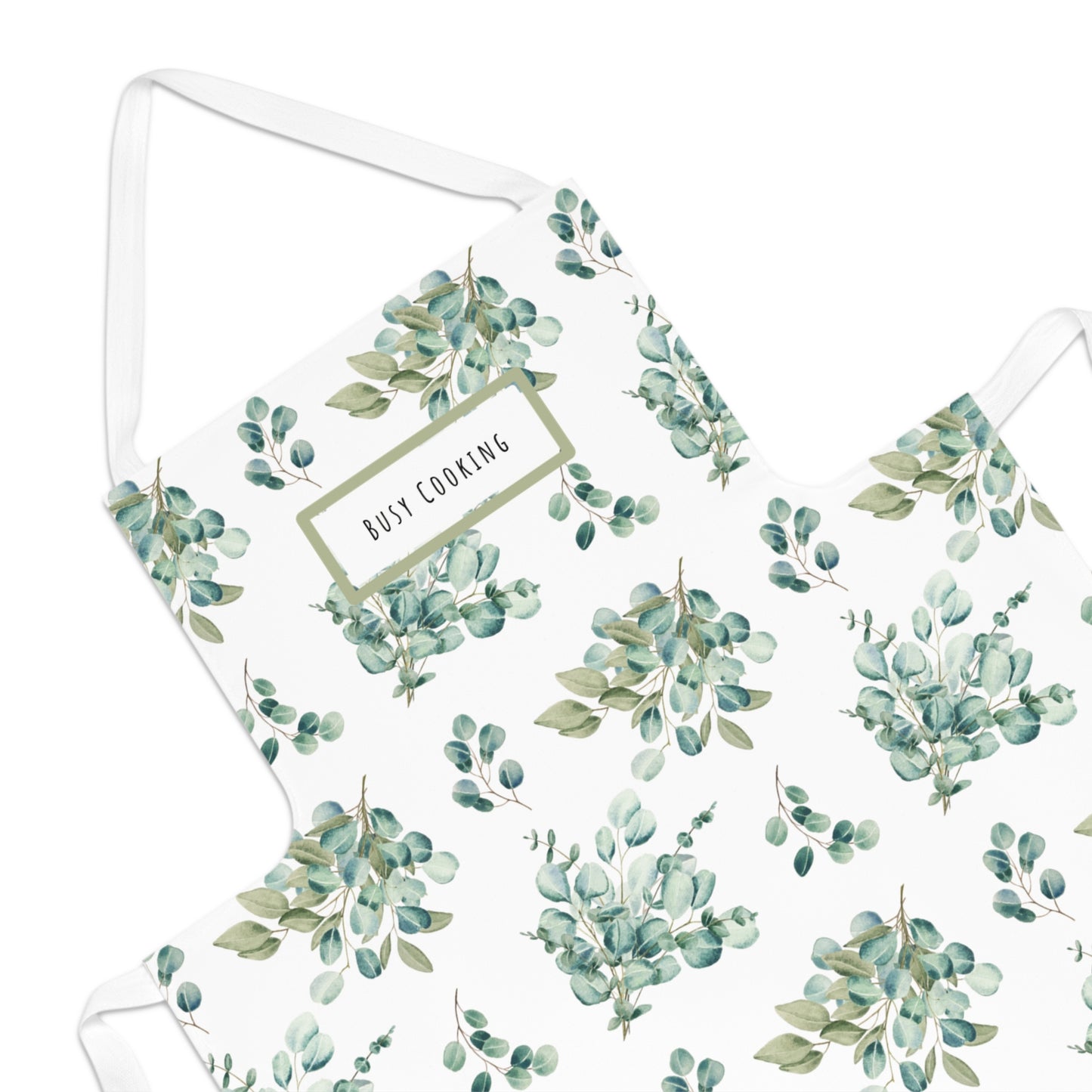 Busy Cooking Eucalyptus Cotton Apron