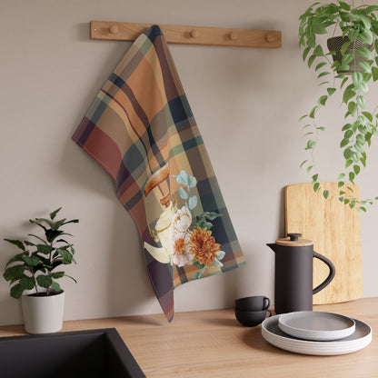 Fall Plaid Tea Kettle Cook's Tea Towel