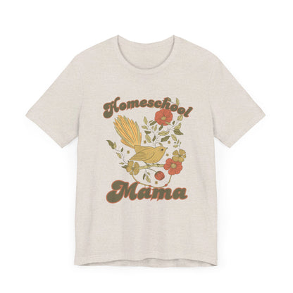 White Homeschool Mama T-Shirt, Book Lover Shirt, Homeschool Mom Gift, Bible Verse Tee