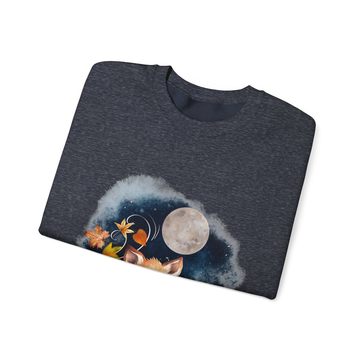 Little Fall Fox Sweatshirt, Woodland Fall Shirt, Moon Sweatshirt, Pumpkin Sweatshirt, Fox and Moon Sweatshirt, Woodland Animal Shirt