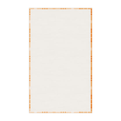 Autumn Time Orange Pumpkin and Floral Tea Towel