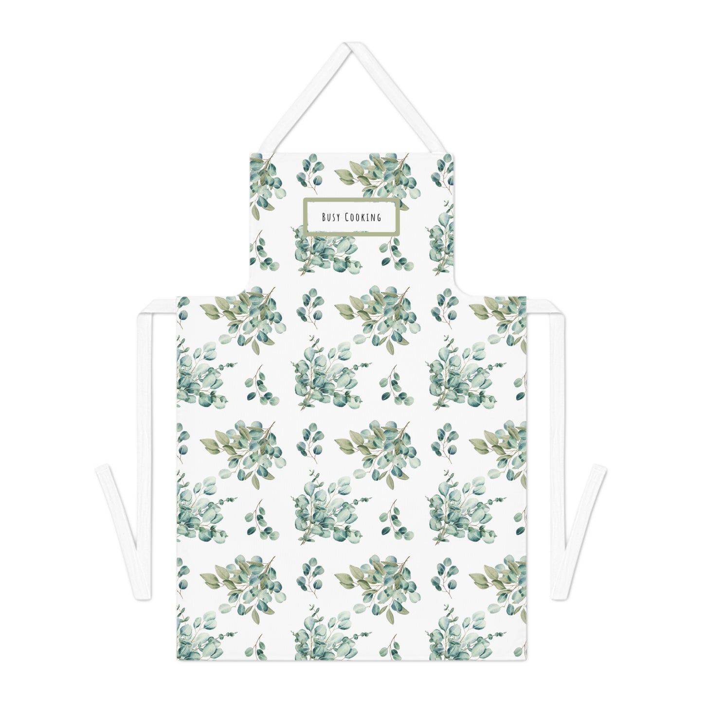 Busy Cooking Eucalyptus Cotton Apron