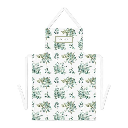 Busy Cooking Eucalyptus Cotton Apron