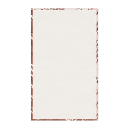 Cottage Fall Plaid Pumpkin Tea Towel