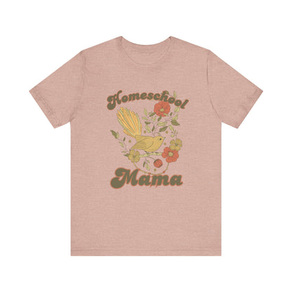 White Homeschool Mama T-Shirt, Book Lover Shirt, Homeschool Mom Gift, Bible Verse Tee
