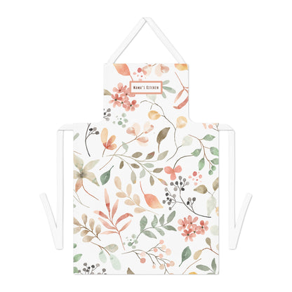 Mama's Kitchen Floral Cotton Apron