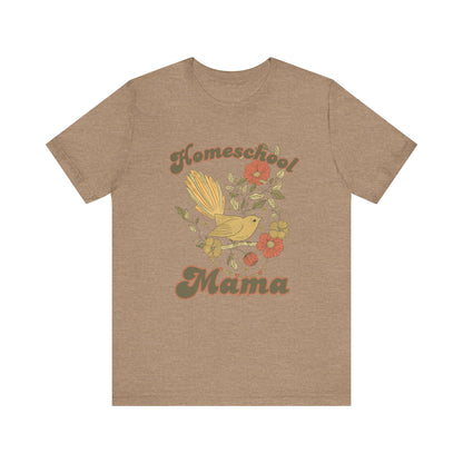 White Homeschool Mama T-Shirt, Book Lover Shirt, Homeschool Mom Gift, Bible Verse Tee