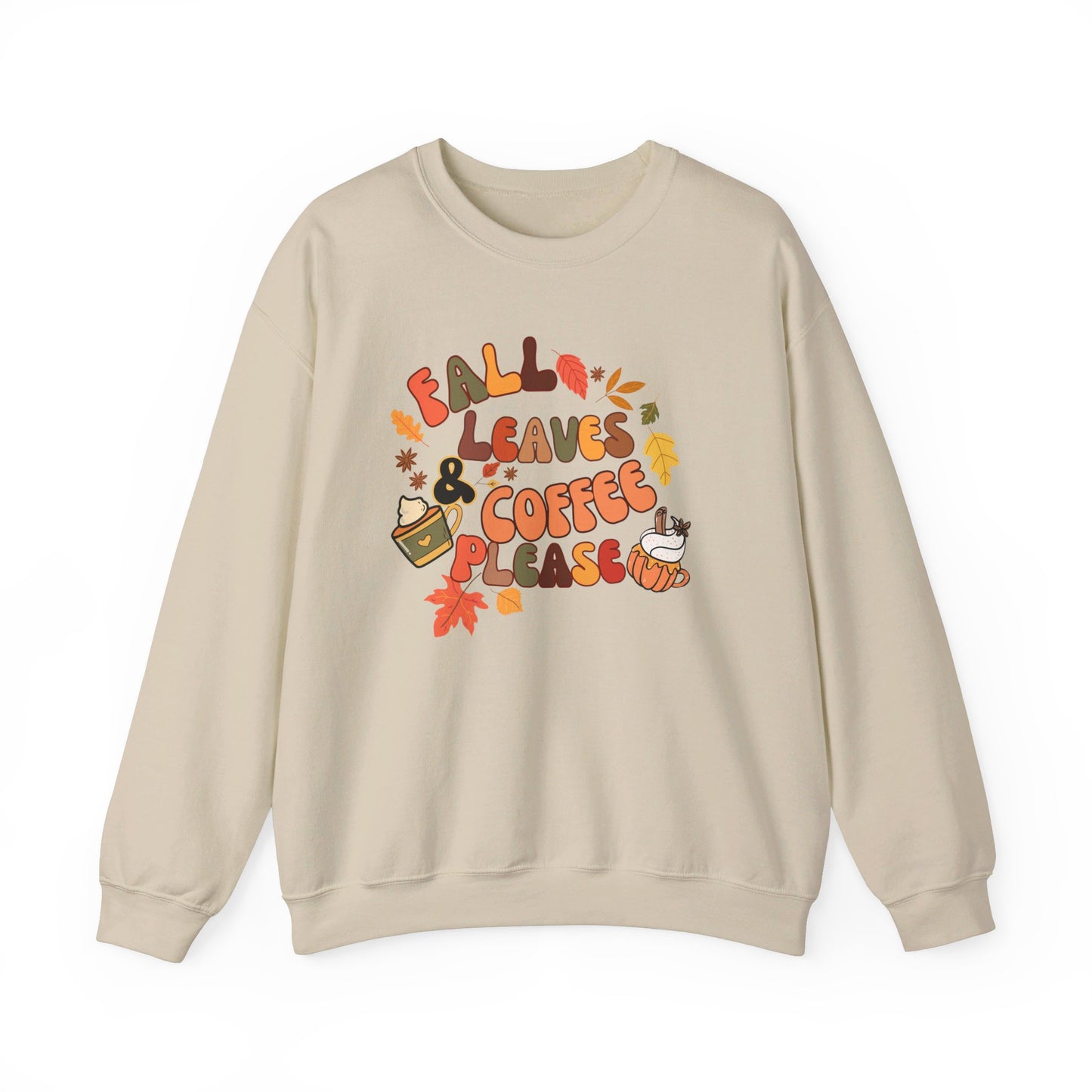 Fall Coffee Sweatshirt, Pumpkin Spice Shirt, Coffee Lover Shirt, Fall Shirt, Coffee Pumpkin Sweater, Autumn Drink Shirt, Fall Leaves, Fall