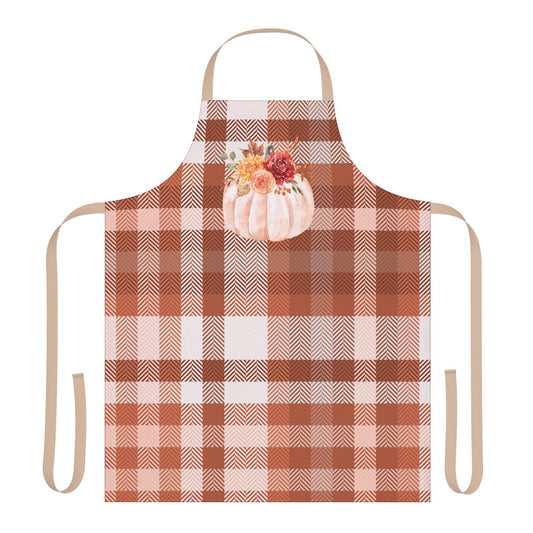 Cottage Fall Plaid Pumpkin Apron