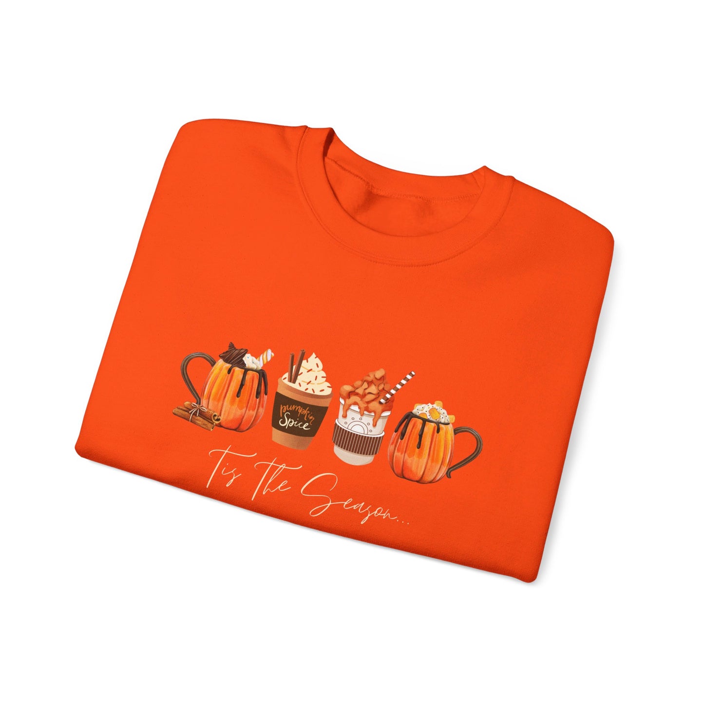 Fall Latte Coffee Sweater, Tis The Season Pumpkin Spice Latte Crewneck, Fall Sweatshirt, Autumn Lover Gift