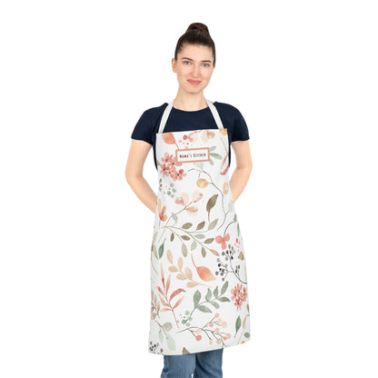 Mama's Kitchen Floral Cotton Apron